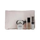 Dior Pink Makeup Bag Set -Miss Dior Blooming Bouquet Eau de Toilette 5ML -Addict Lip Maximizer 2ml #001 -Forever 24H No Transfer High