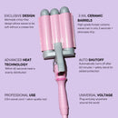 MERMADE HAIR 32 mm Pro Waver - Pink - 4004