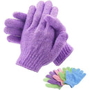 Ibeauty Exfoliating Bath Gloves-Purple
