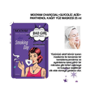Mooyam charcoal+Glycolic Acid+Panthenol After smoking Day deep cleansing Facial mask 25ml