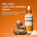 dr.melaxin peel shot exfoliating kojic acid turmeric serum 80ml