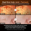 dr.melaxin peel shot exfoliating kojic acid turmeric serum 80ml