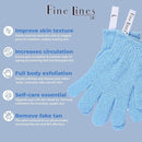 Ibeauty Exfoliating Bath Gloves-Light Blue
