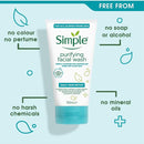 Simple Daily Skin Detox Purifying Facial Wash, 150ML