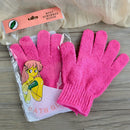 Ibeauty Exfoliating Bath Gloves-pink