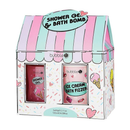 Bubble T gift set: Shower gel, bath fizzer Cartoon 4 pcs