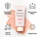 D'ALBA Waterfull Pink Tone Up Sunscreen SPF 50+ 50ml