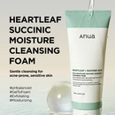 ANUA heartleaf succinic moisture cleansing foam 150ml