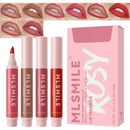 ML Smile Water Based Formular Lip Marker(4pcs)- 3ml