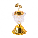 Gold Crystal flower Incense Burner
