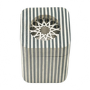 Mini Striped Incense Burner Black And Beige