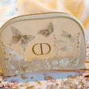 Dior Embroidered Butterflies and Dragonflies Makeup bag