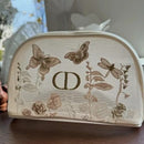 Dior Embroidered Butterflies and Dragonflies Makeup bag