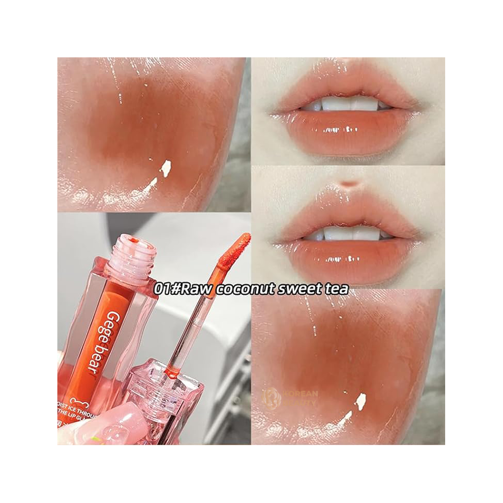 GEGE BEAR Moist ice through the lip Glaze 3g