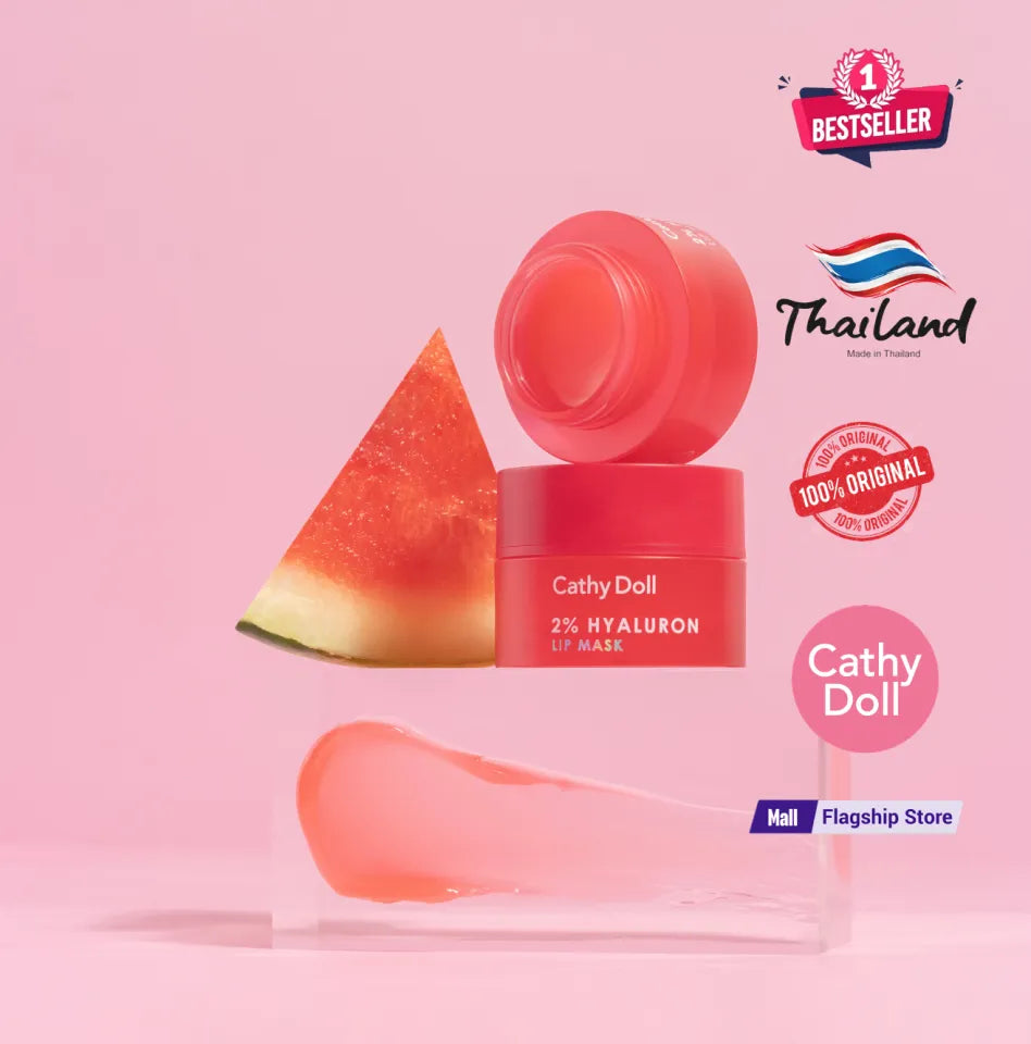 CATHY DOLL 2% HYALURON LIP MASK WATERMELON - 4.5G