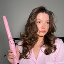 Mermade Hair Spin Rotating Curling Wand - Pink