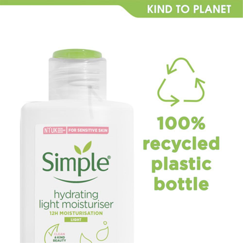 Simple Hydrating Light Moisturiser 12h Moisturisation 125ml