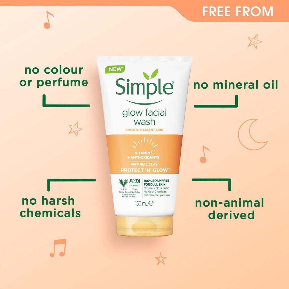 Simple Glow Facial Wash 150ml