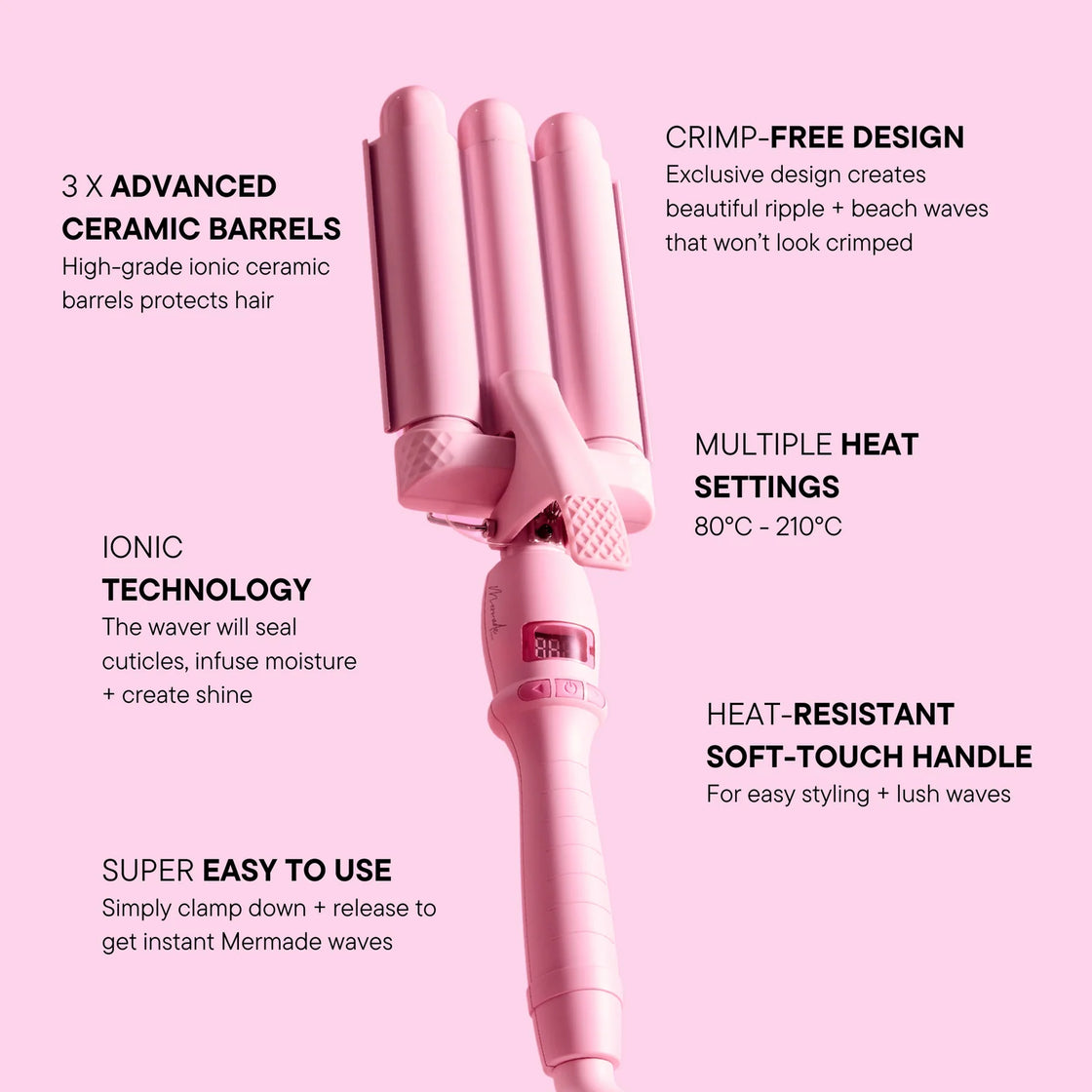 Mermade Hair the mini Hair Waver