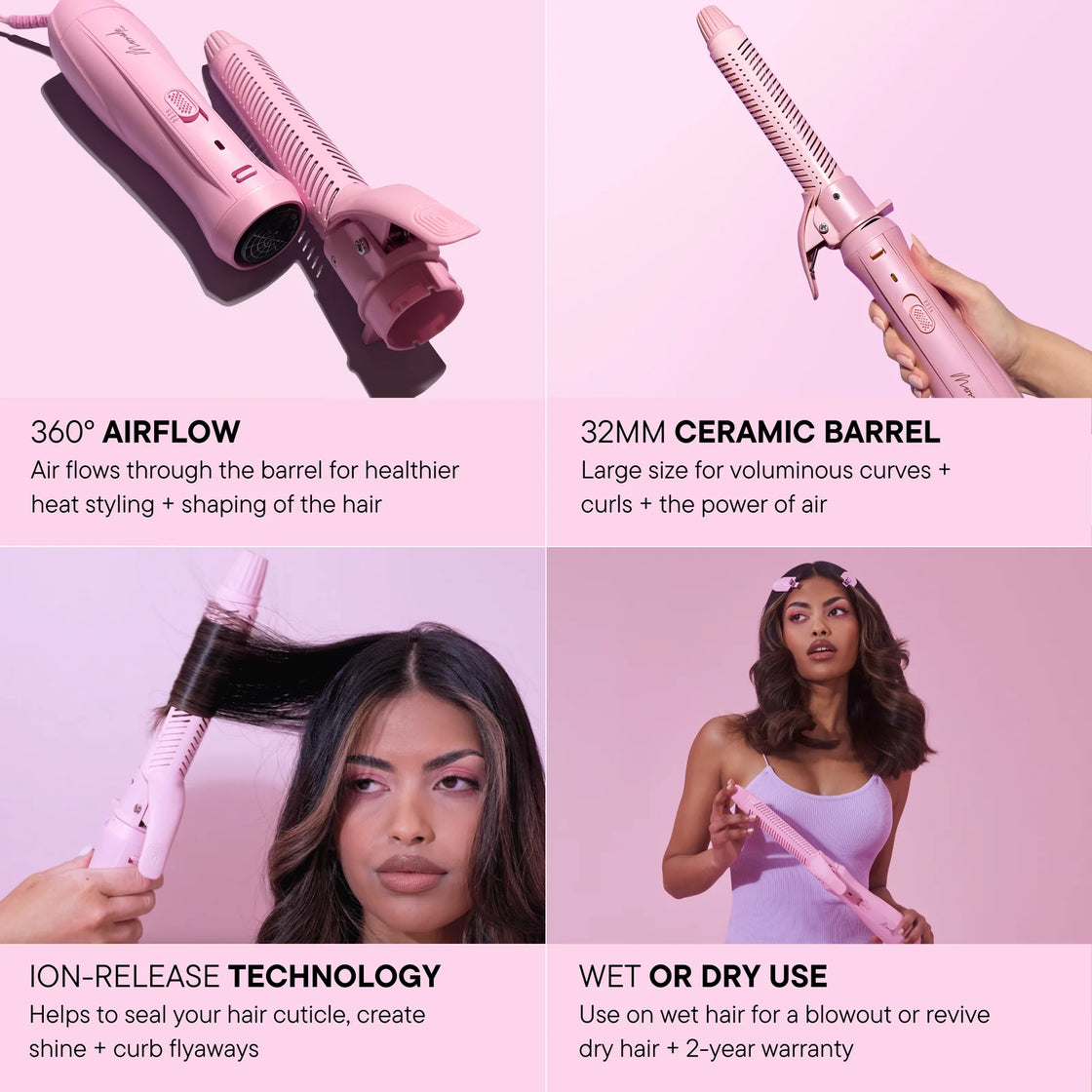 MERMADE HAIR Aircurl 4061 Hair Curler - Pink