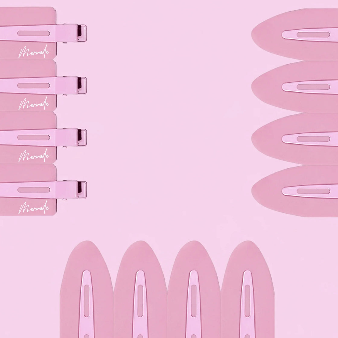 Mermade Hair Jumbo No-Crease Clips-pink
