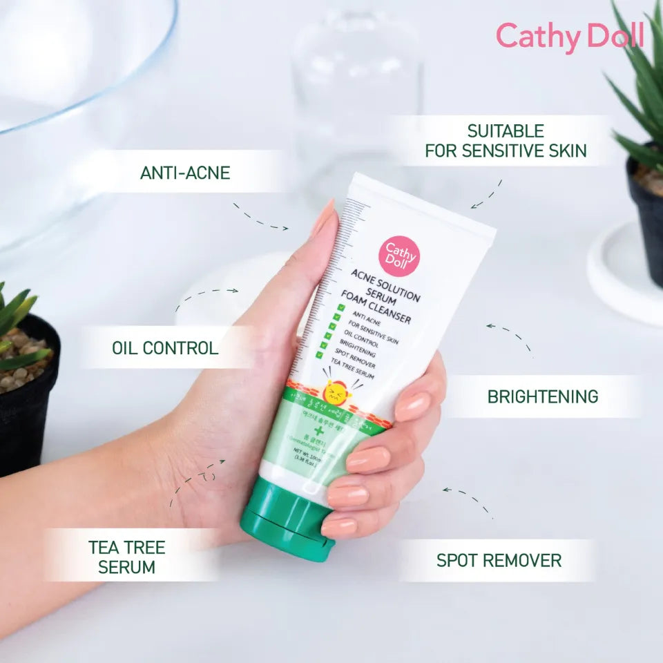 Cathy Doll Acne Solution Serum Foam Cleanser - 100ml