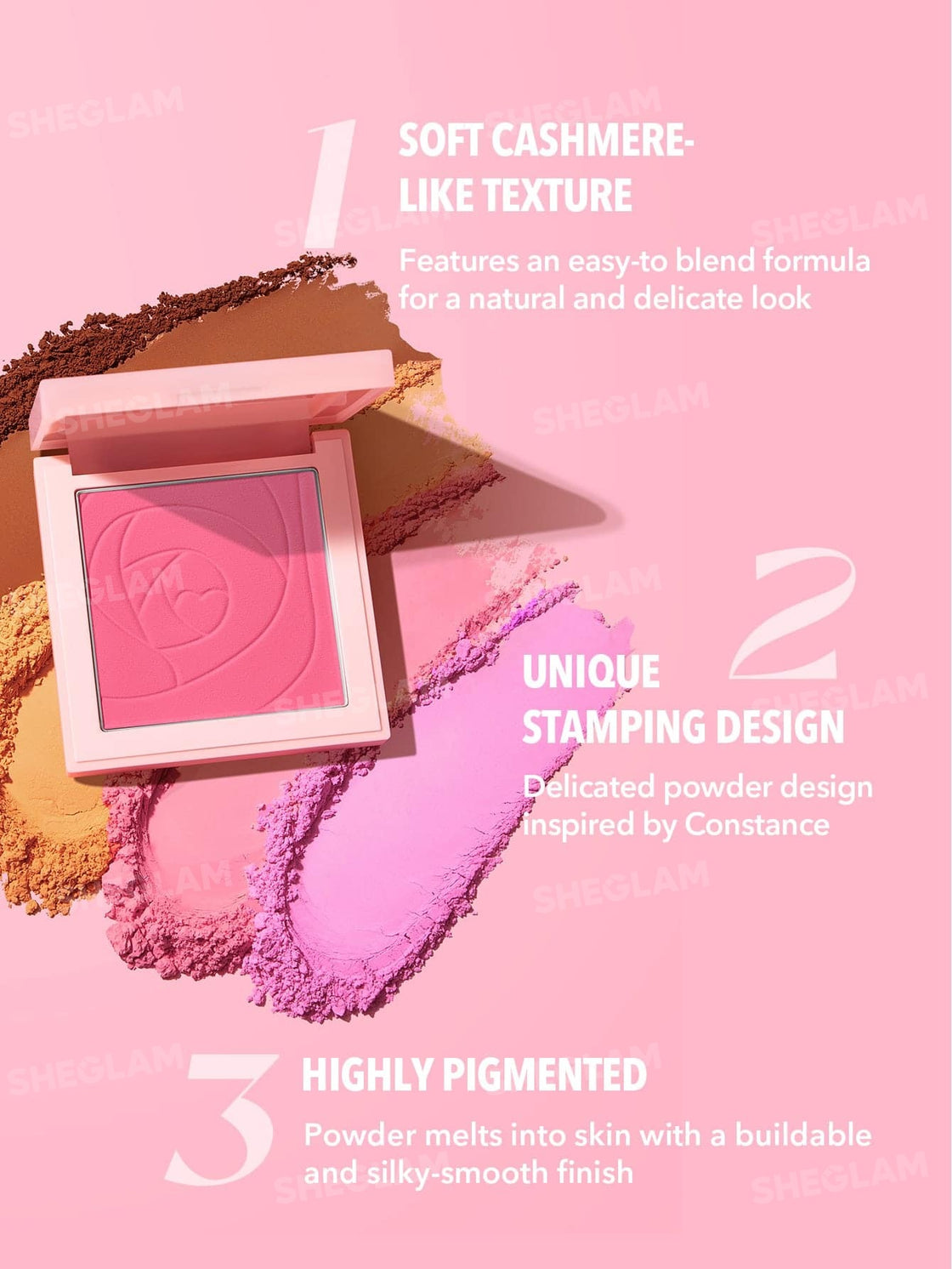 Sheglam Love Dive Tender Heart Powder Blush - You Are Peachy