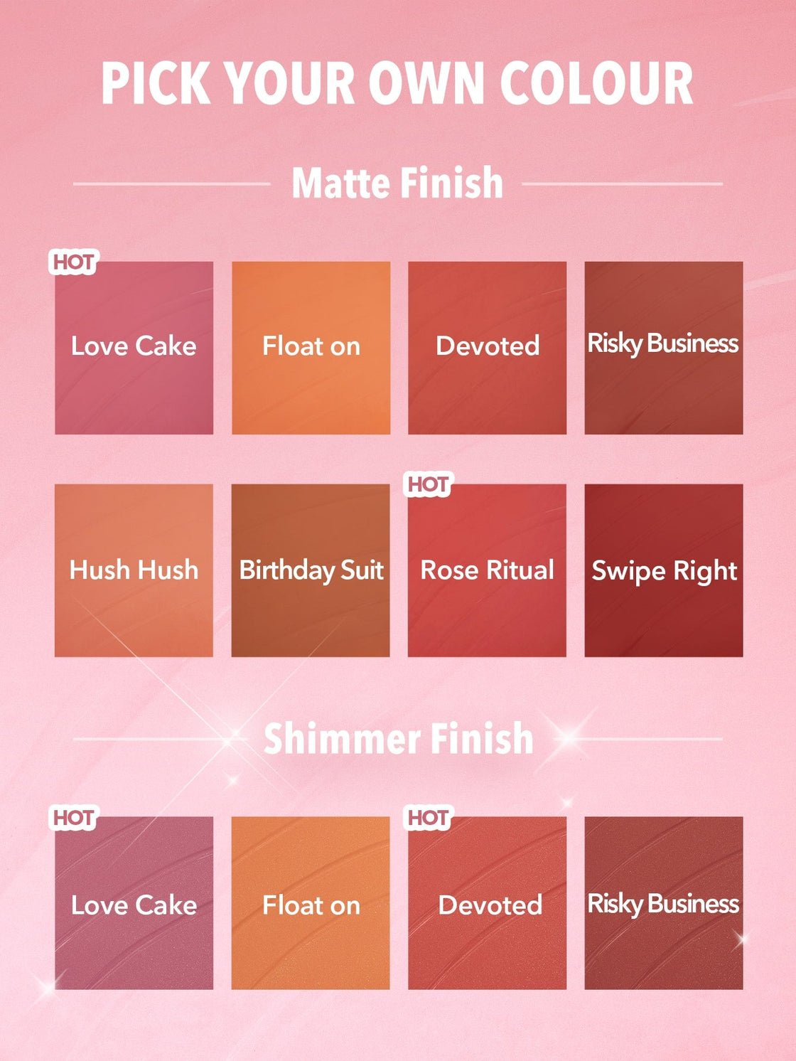 SheGlam Color Bloom Shimmer and Matte Collection Set