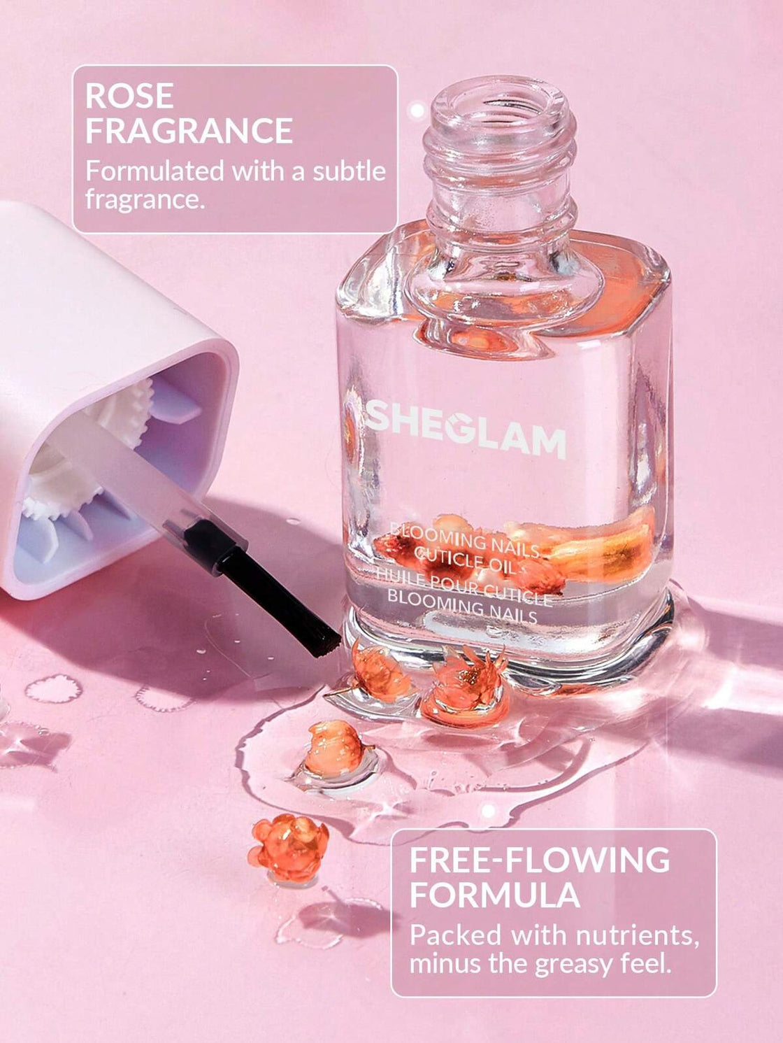 Sheglam Blooming Nails Cuticle Oil - Rose 8ml