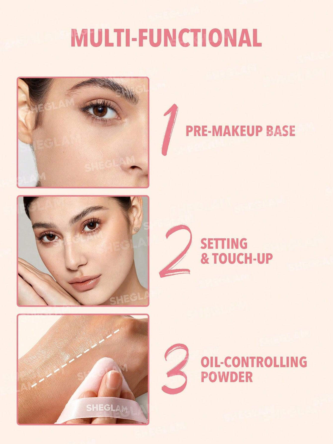 Sheglam Hydro Touch Refreshing Setting Powder - Baby Pink 20 G