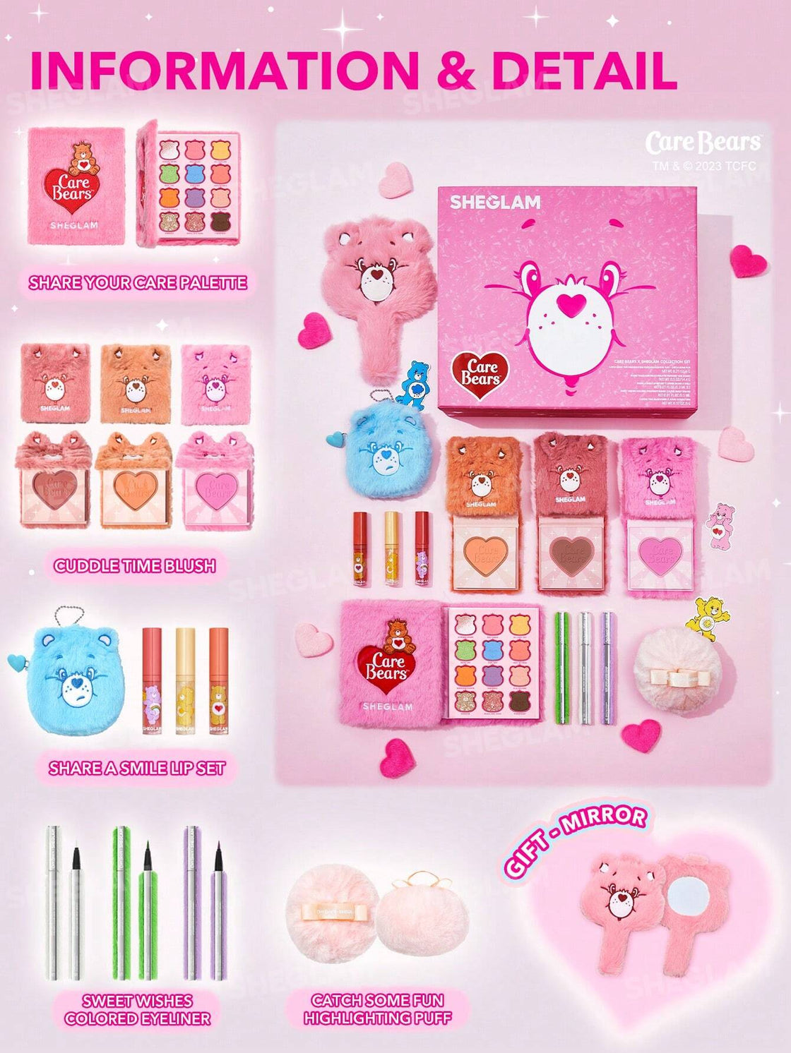 Care Bears x SheGlam Collection Set
