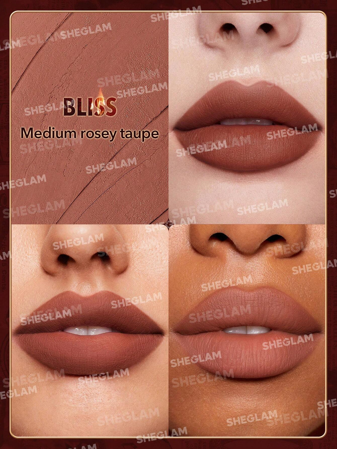 Sheglam Ember Rose Dynamatte Boom Lipstick