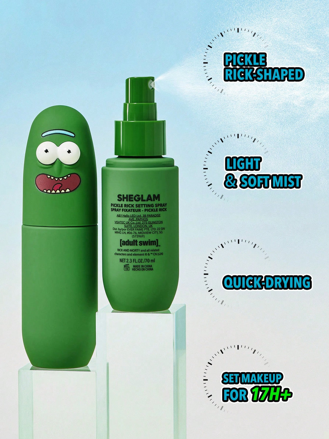SHEGLAM RICK AND MORTY X SHEGLAM PICKLE RICK SETTING SPRAY- 70 ml