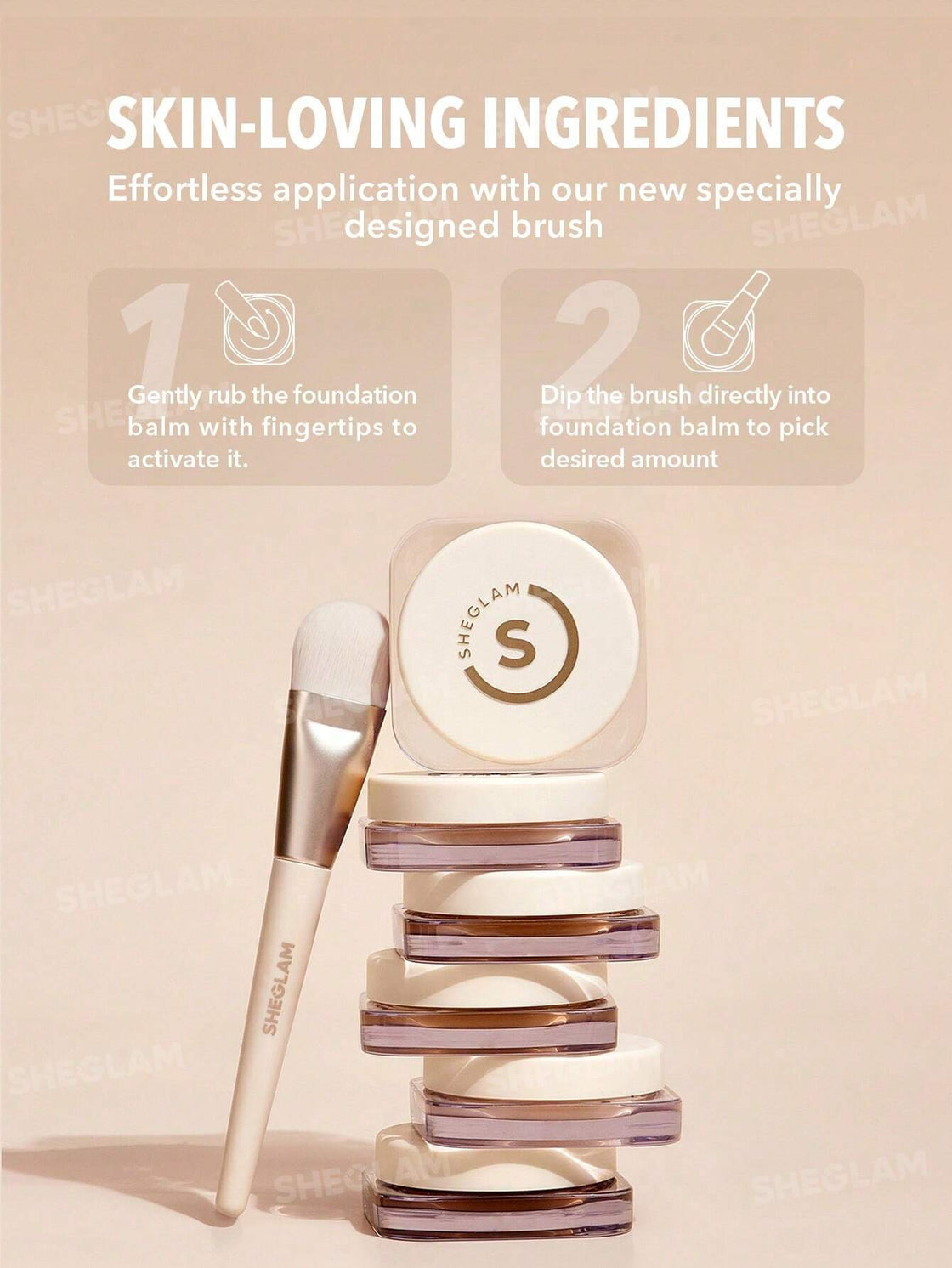 Sheglam Skinfluence Full Coverage Foundation Balm - Shell