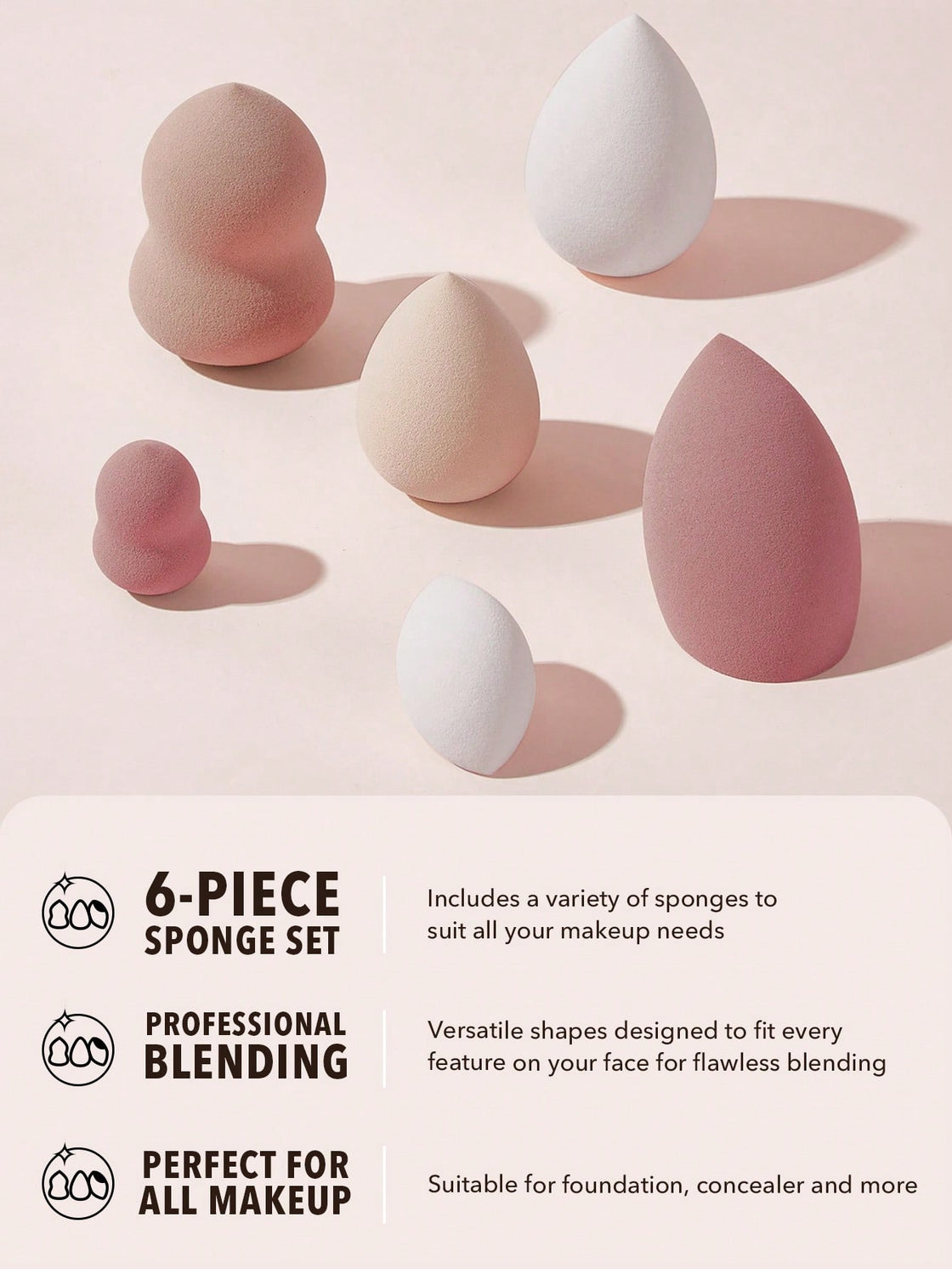 SHEGLAM 6-SPONGE PARTY PACK