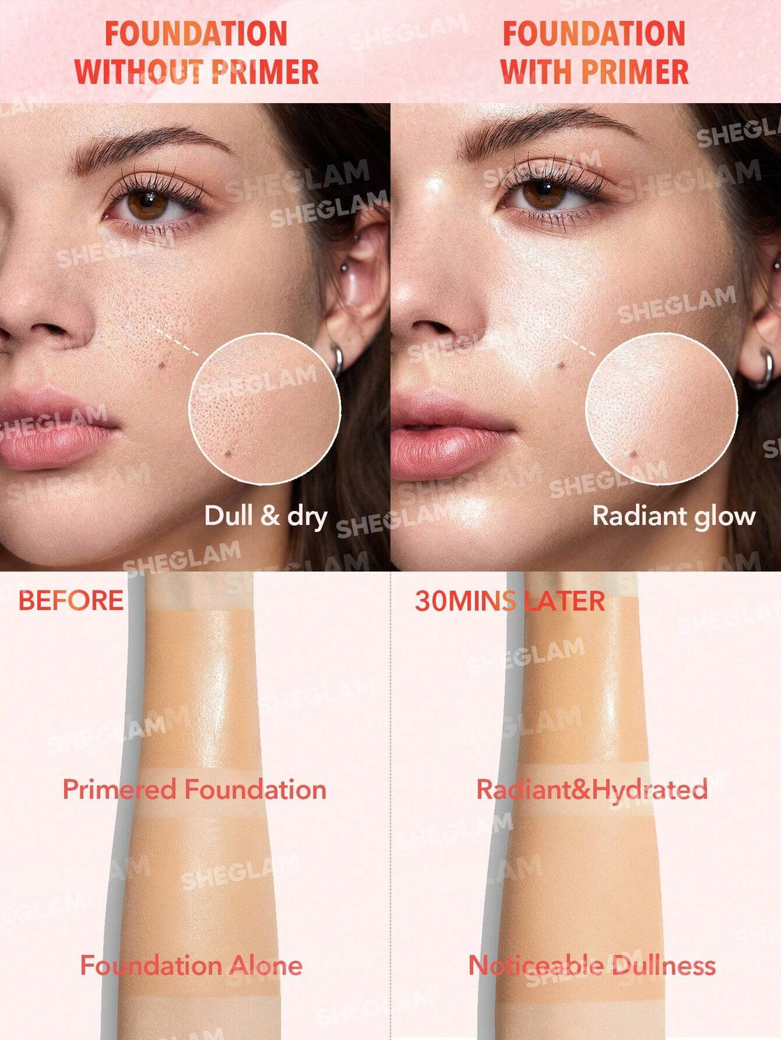 SHEGLAM Melon Melt Niacinamide Serum Primer30 ml