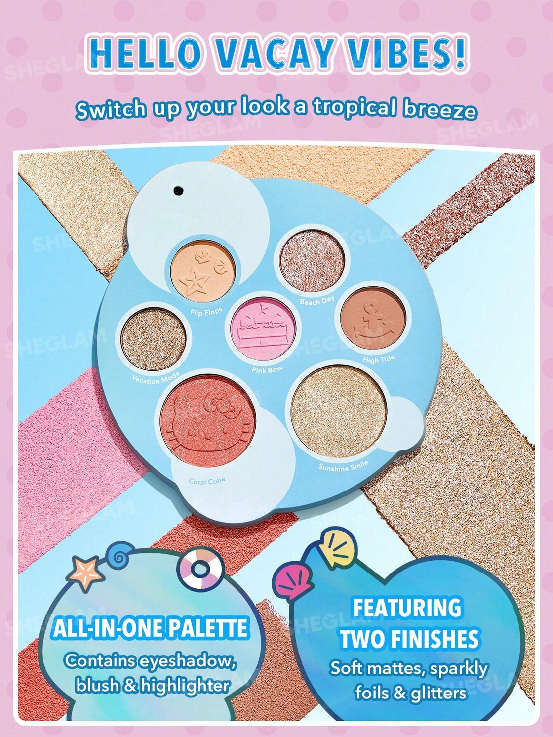 SHEGLAM Hello Kitty Fun in the Sun Color Palette