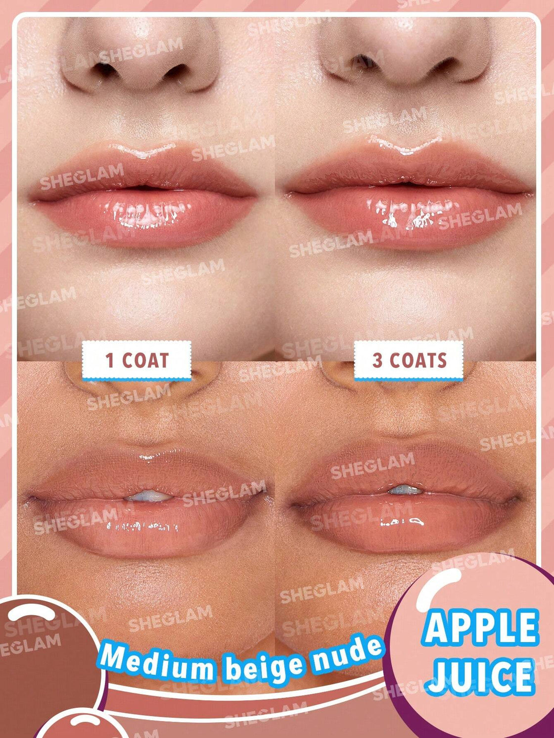 Sheglam Liquid Lipstick Poolside Perfection Apple Juice