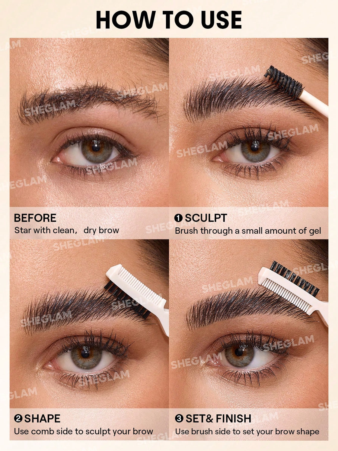 Sheglam Save It Laminating Brow Gel-Clear 8g