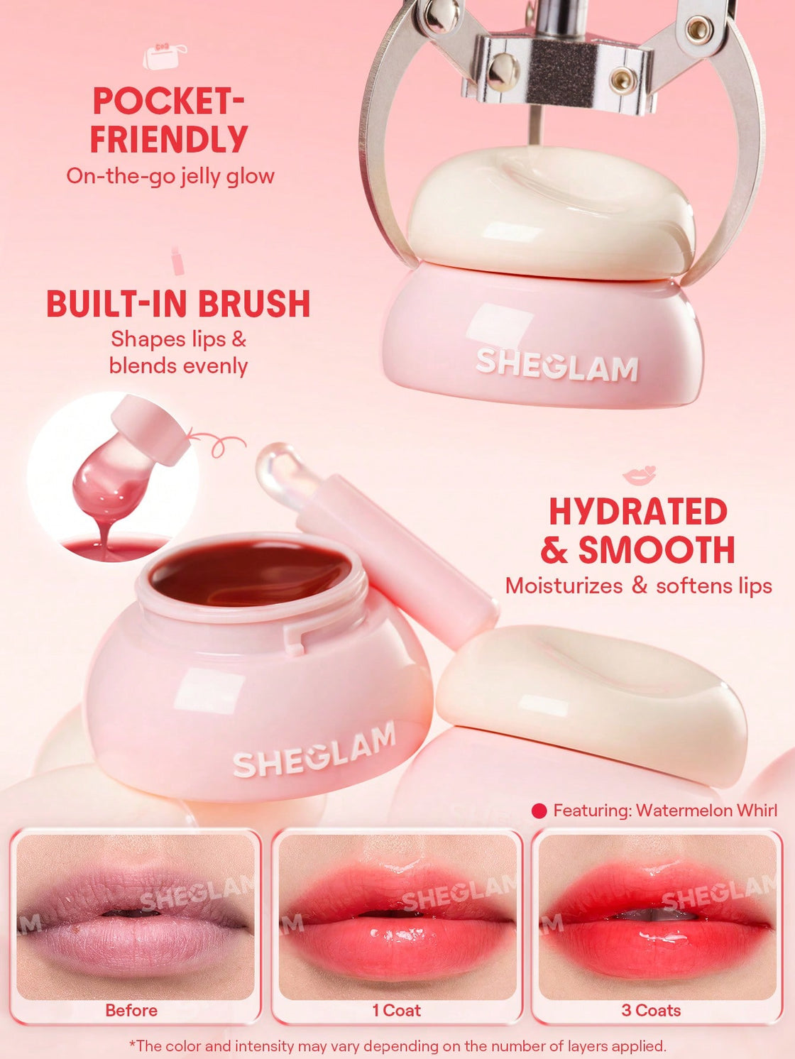 Sheglam hydra jelly pocket lip jam 3.5g