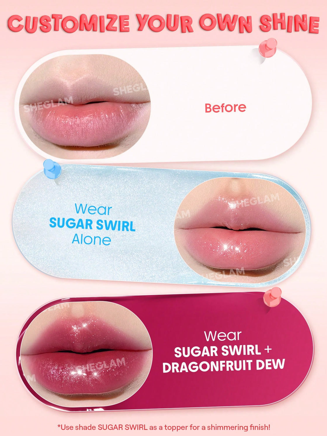 Sheglam hydra jelly pocket lip jam 3.5g