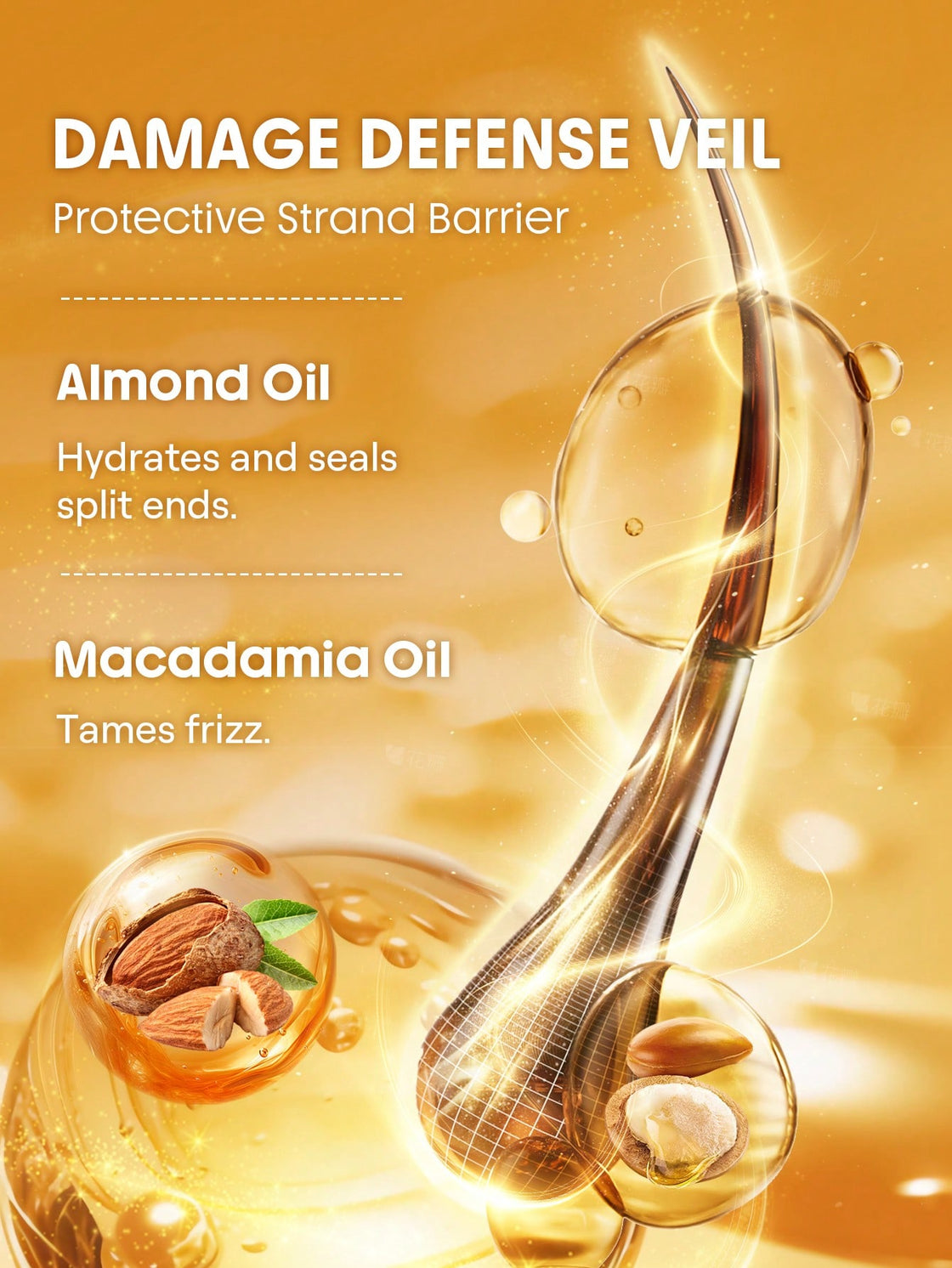 Sheglam 24K Glow Hair Shine Styling Serum 10ml