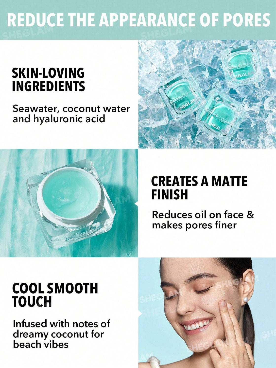 SHEGLAM glacier glow smoothing primer base lissante glacier glow