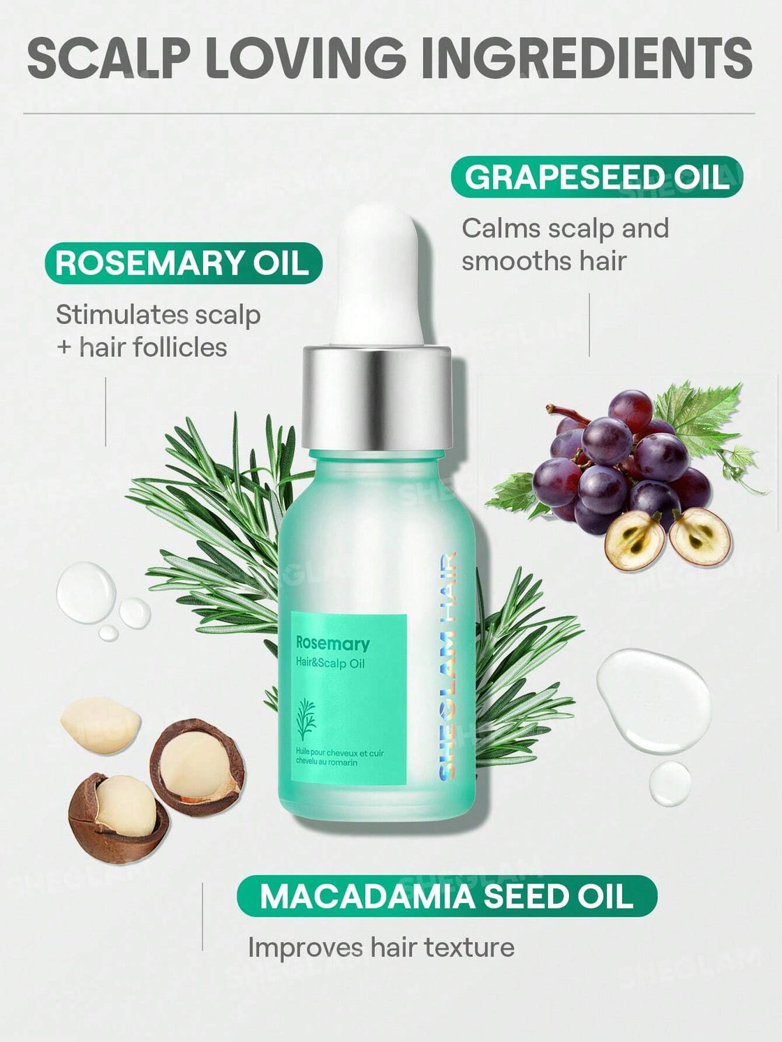 sheglam rose-mary har and scalp oil 15ml