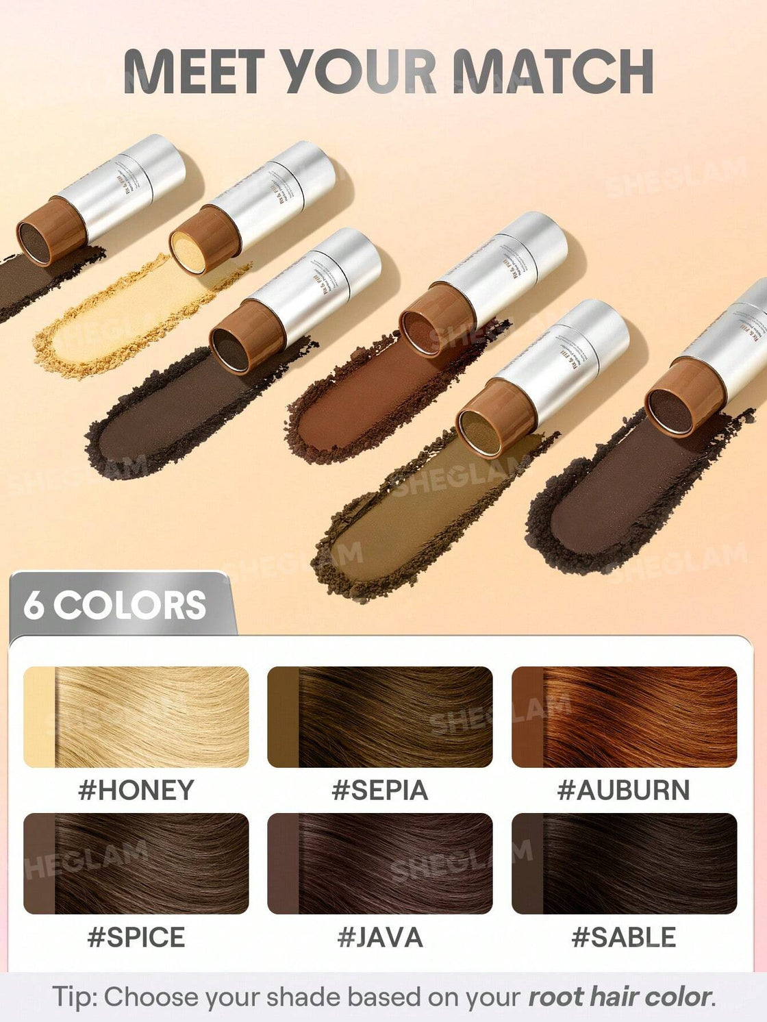 sheglam hair fix and fill hairline powder auburn 2g