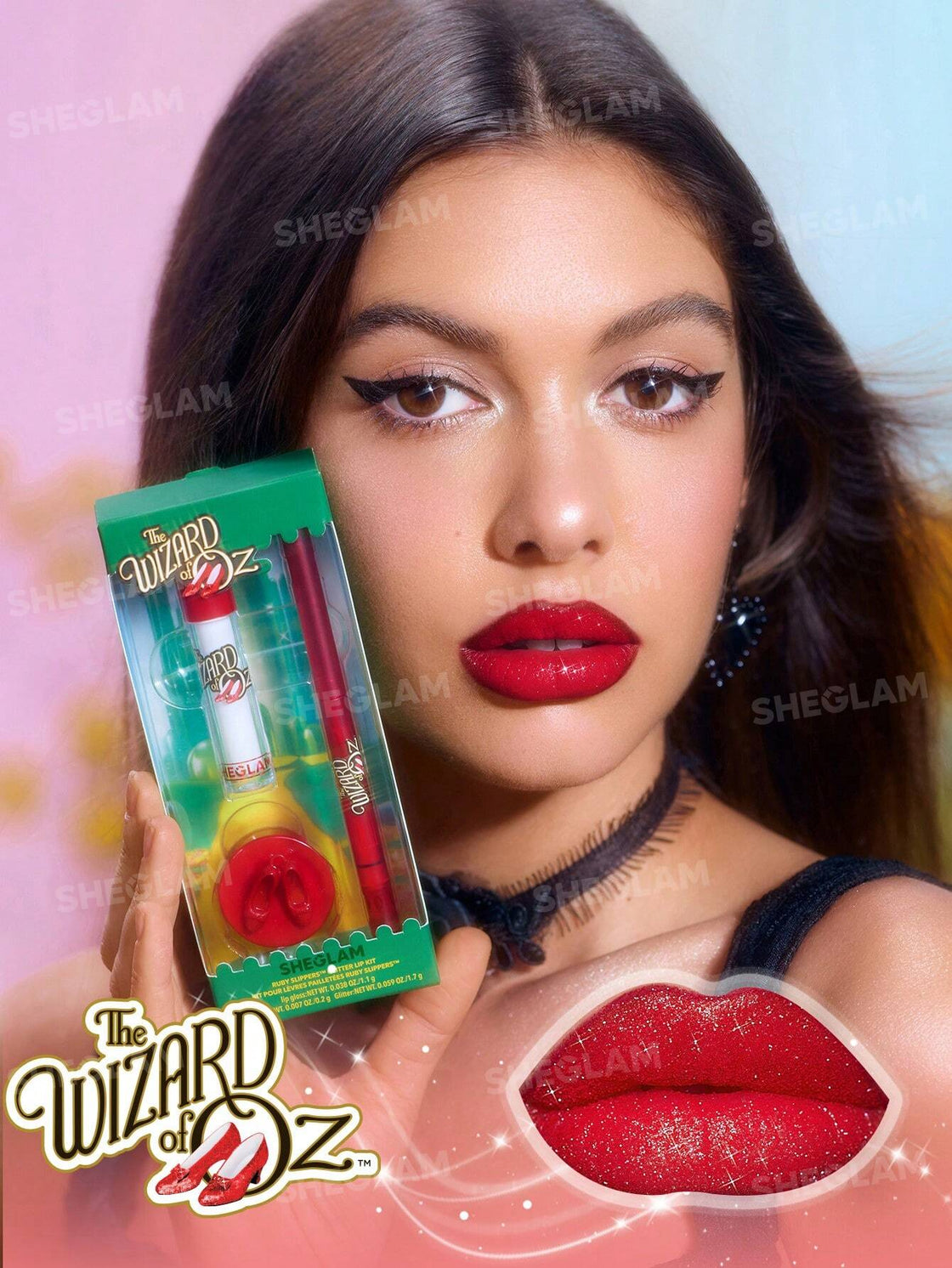 Sheglam Ruby Slippers Glitter Lip Kit