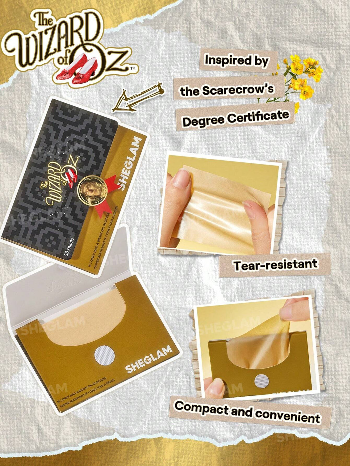 Sheglam If I only Had a brain oil Blotters-50 sheets