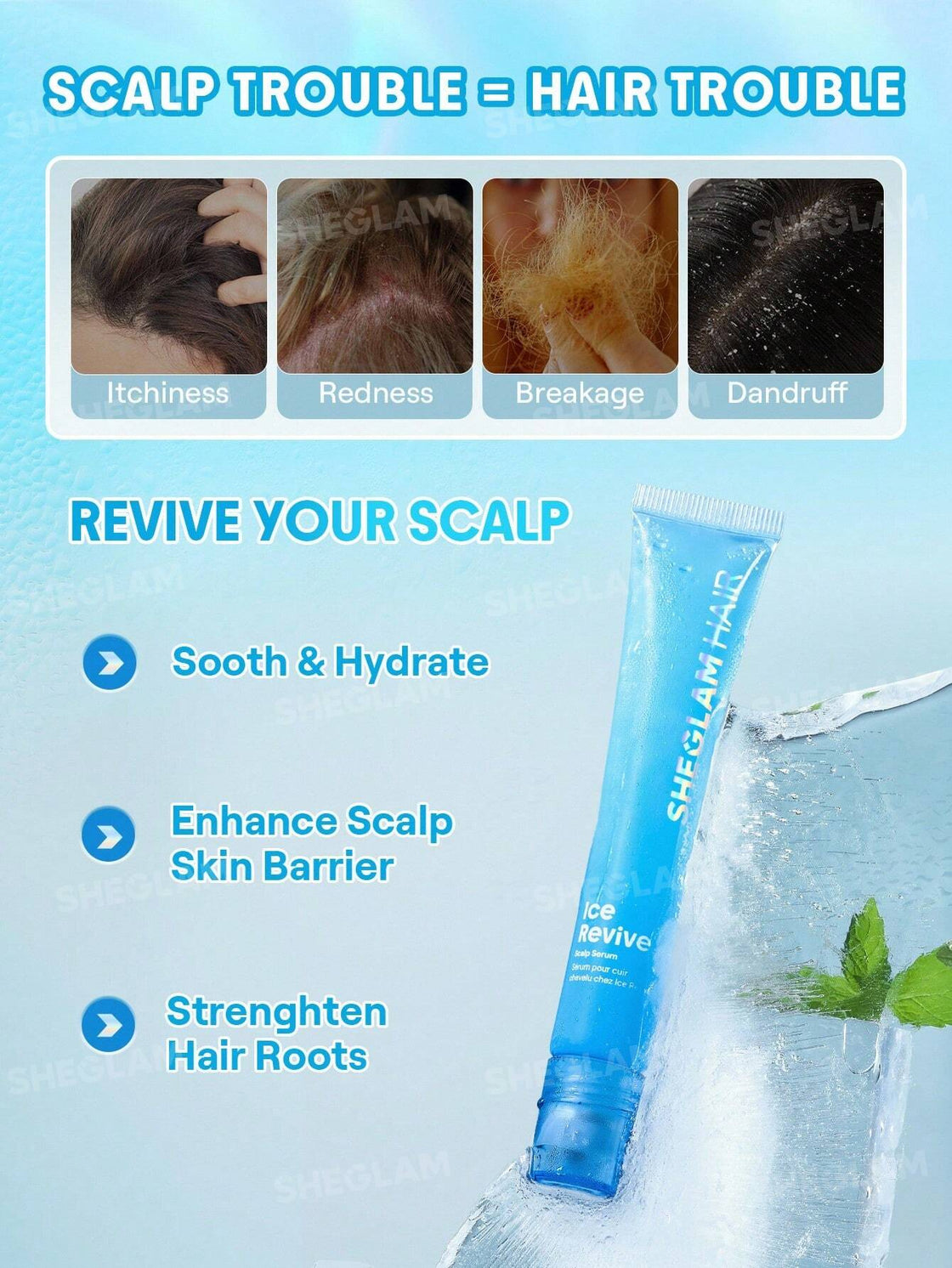 Sheglam Hair Ice Revive Scalp Serum -Falling into citrus sun-15ml