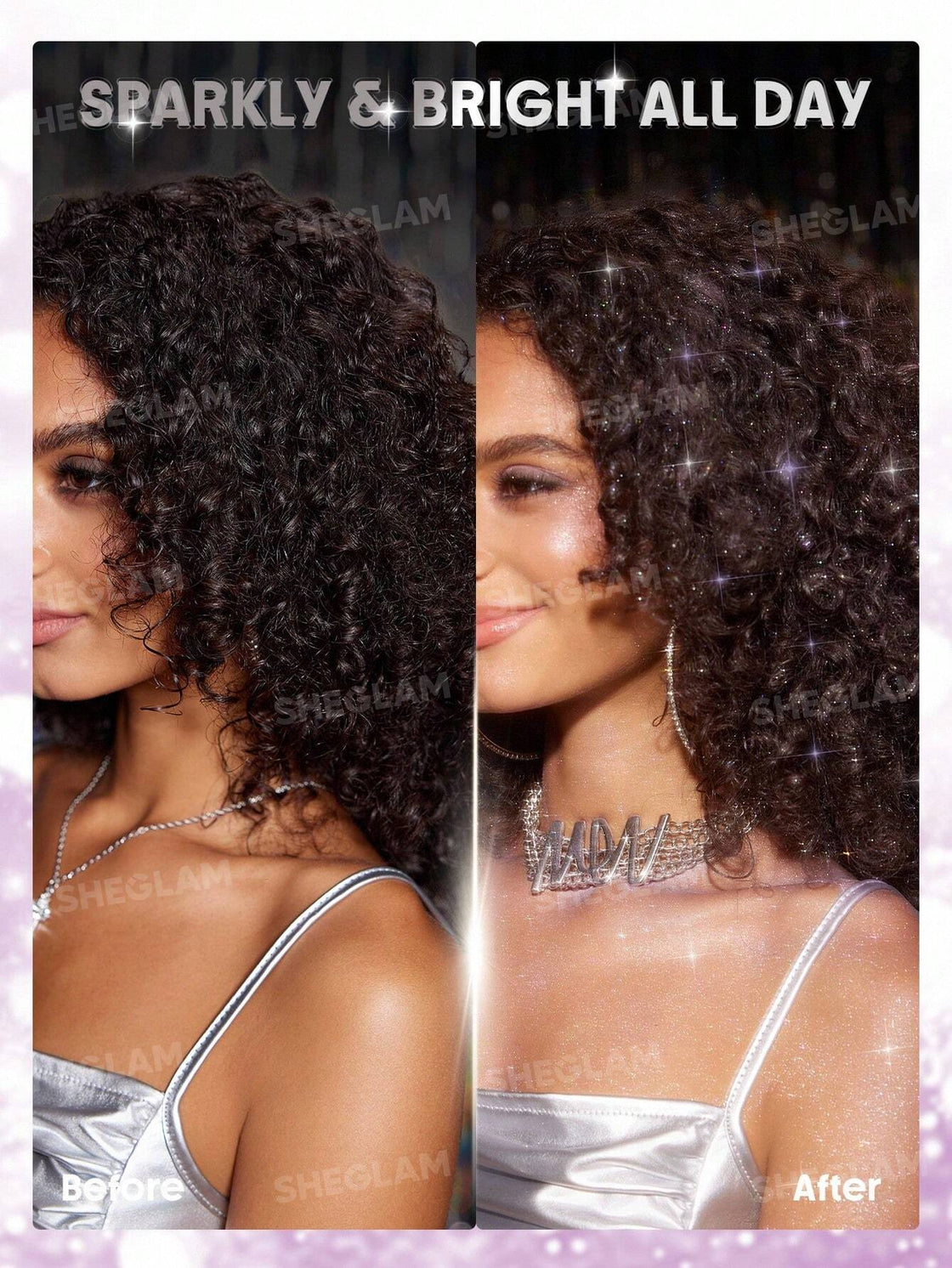 sheglam hair disco twist  hair and body glitter mist-Dance Queen 10g
