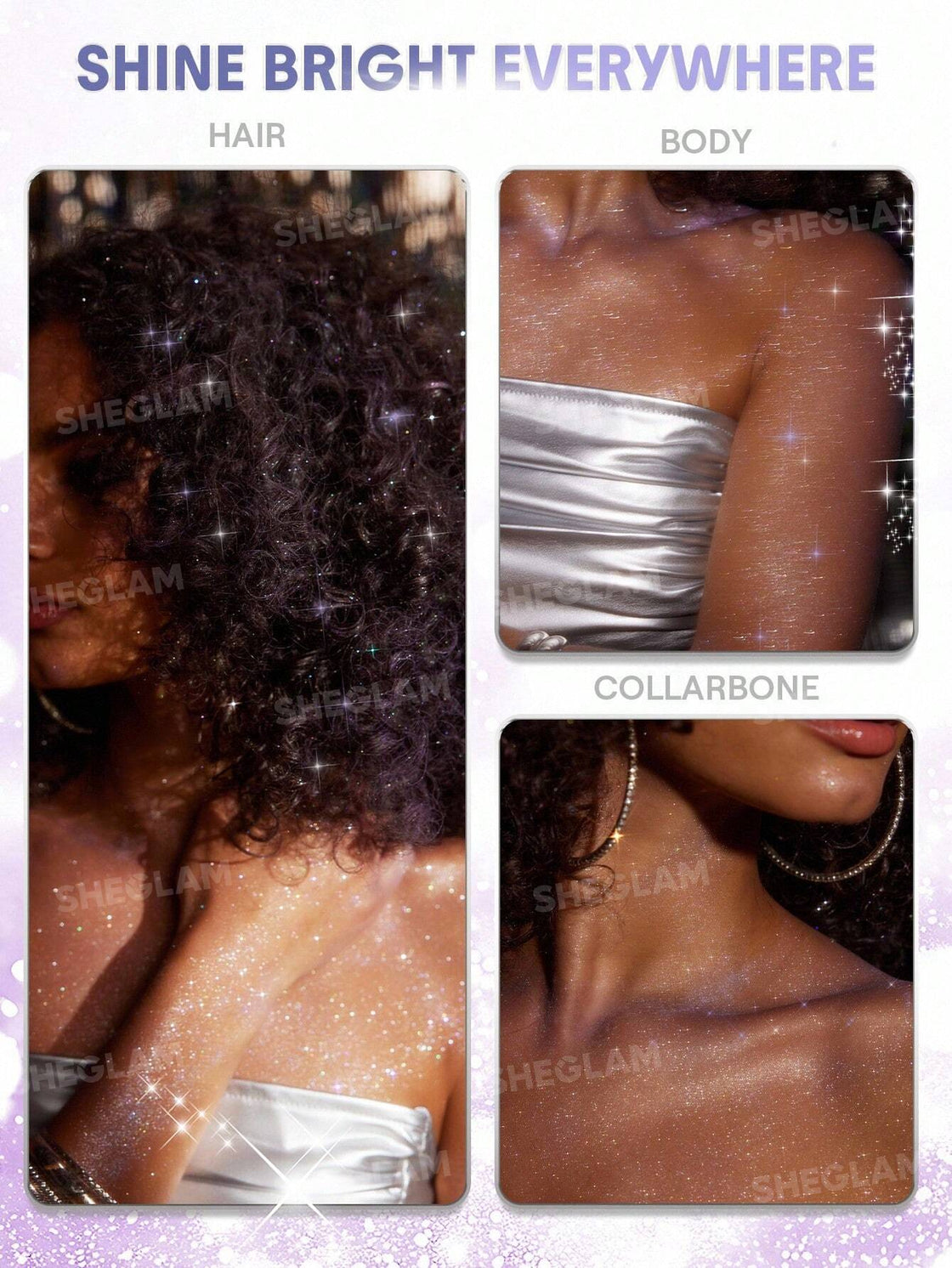 sheglam hair disco twist  hair and body glitter mist-Dance Queen 10g